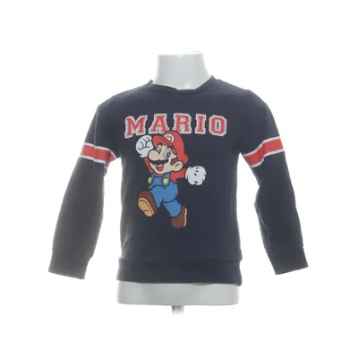 Collegetröja (Blå, Röd, Vit) från Super Mario Bomull, Polyester