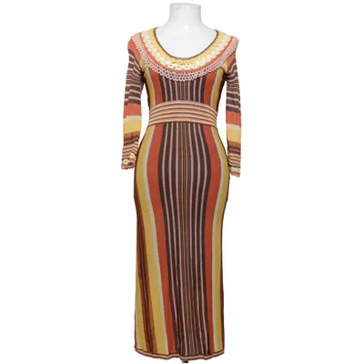 Maxikjole (Brun, Gul, Orange, Flerfarvet) fra Karen Millen Polyester, Viscose