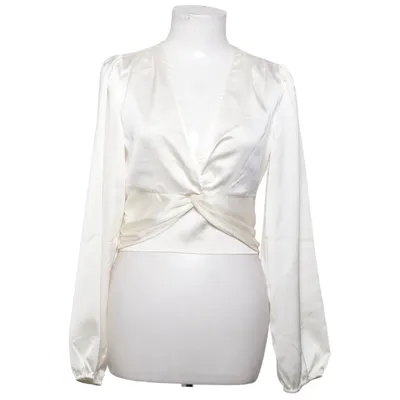 Wrap blouse (White) from Gina Tricot Polyester