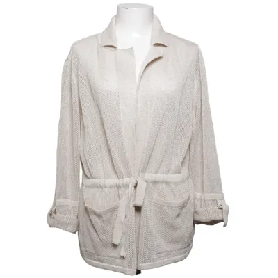 Cardigan (Beige) van Punt Roma Metallvezel, Polyamide, Viscose