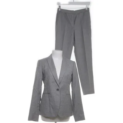 Suit (Gray, White) from Massimo Dutti Wool, Polyamide, Elastane