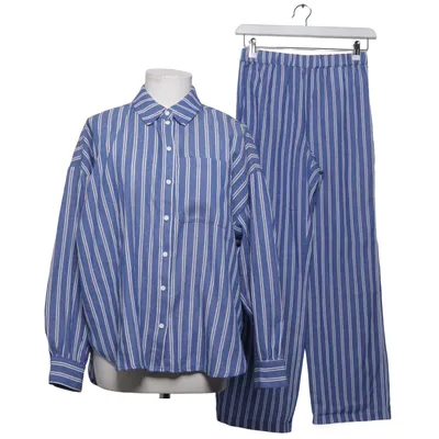 Pyjama (Blauw, Wit) van Pieces Katoen, Polyester