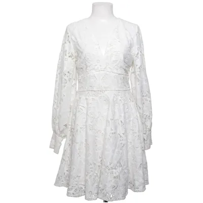 Jurk (Wit) van Love Lolita Polyester, Viscose