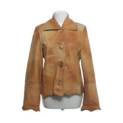 Leather jacket (Brown) from Matador Polyester, Leather, Viscose