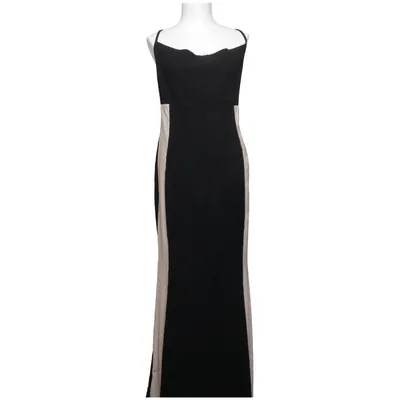 Maxikjole (Sort, Beige) fra Shein Curve Elastan, Polyester