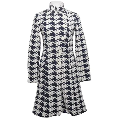 Coat (Blue, White) from Angelle Milan Cotton, Elastane, Polyester
