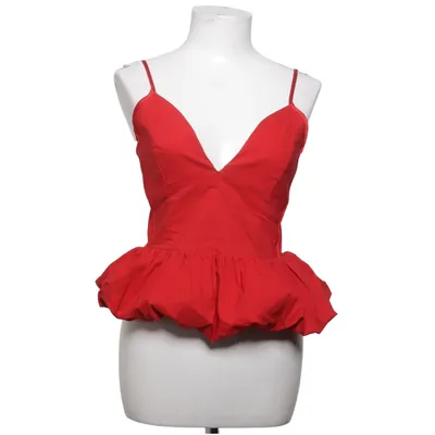 Top péplum (Rouge) de Zara Élasthane, Polyamide, Viscose