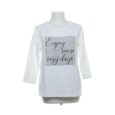 Långärmad t-shirt (Vit) från Canda Premium Bomull, Elastan, Modal