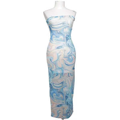 Robe longue (Bleu, Multicolore) de Sheike Élasthane, Polyester