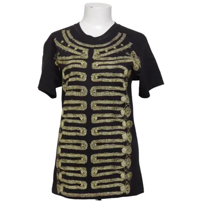 T-shirt (Zwart, Goud) van Hanes Heavyweight Katoen