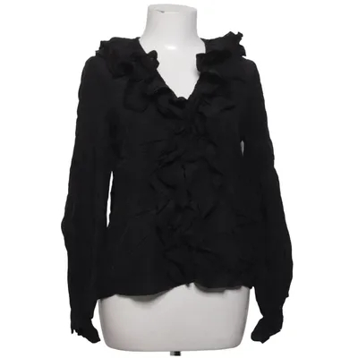 Blouse (Zwart) van Zara Katoen, Viscose