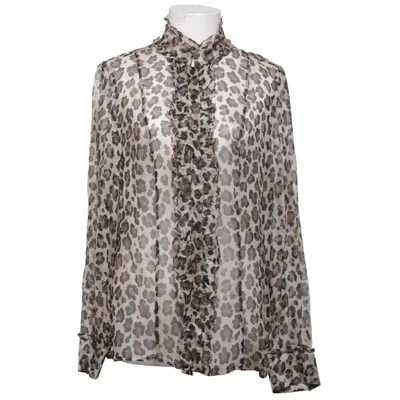 Bluse (Beige, Brun, Sort) fra Luisa Cerano Silke