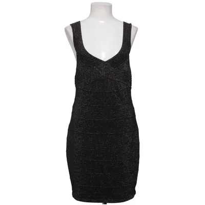 Robe de cocktail (Noir, Or) de Say What Fibre métallique, Polyester, Viscose