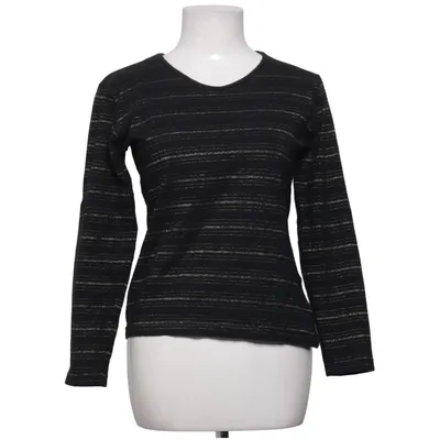 Long sleeve T-shirt (Black, Gold) from No 1 Collection Cotton, Elastane, Metallic fiber