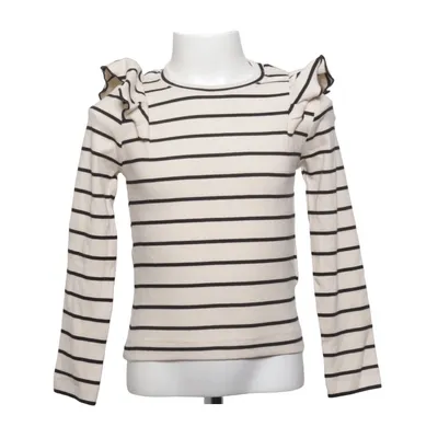 Långärmad t-shirt (Beige, Svart) från Zara Bomull, Elastan
