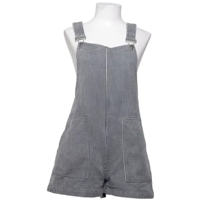 Dungaree shorts (Blue, White) from Double Zero