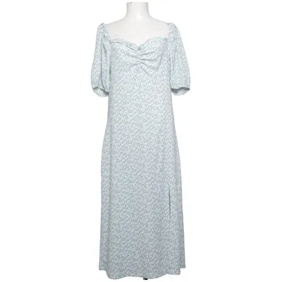 Jurk (Blauw, Wit, Groen) van Monki Elastaan, Polyester