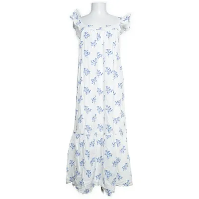 Långklänning (Vit) från H&M Premium Quality Bomull, Linne