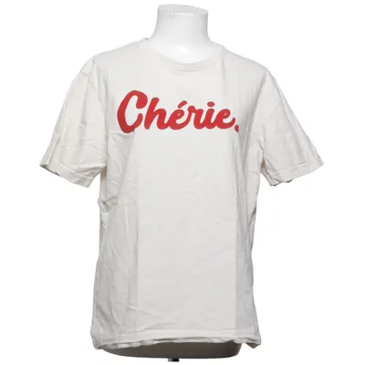 T-shirt (Beige, Rød) fra Bonjour Ben Økologisk bomuld