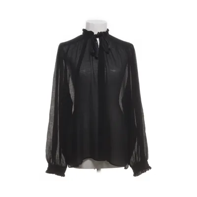 Pussy bow blouse (Black) from Three Sixty Five Polyester