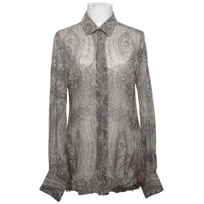 Blouse (Gray, Beige) from Ermanno Scervino Silk