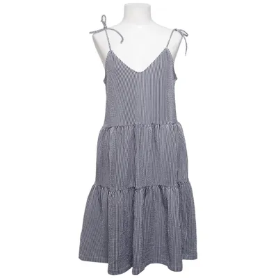 Robe (Bleu, Blanc) de L.O.G.G by H&M Coton, Élasthane, Polyester