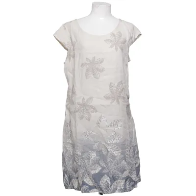 Dress (Beige, Blue) from Catalea Cotton, Elastane, Linen