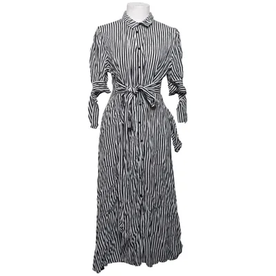 Robe chemise (Noir, Blanc) de Mango Casual Viscose