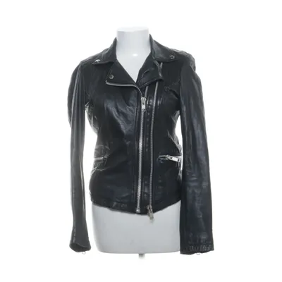 Veste de motard (Noir) de Ricano Cuir, Polyester
