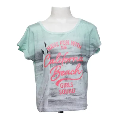 T-shirt (Blue, Multicolored) from Page One Young Cotton, Modal, Polyester
