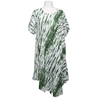Jurk (Groen, Wit) van Cha Cha Viscose