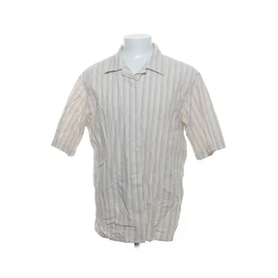 Short sleeve shirt (Beige, White) from Skagen Cotton, Linen