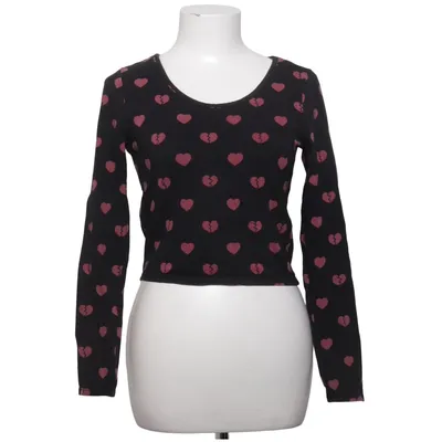 Långärmad t-shirt (Svart, Rosa) från Monki Bomull, Elastan