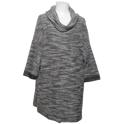 Turtleneck (Grå, Hvid) fra Janet & Joyce Bomuld, Polyester, Viscose