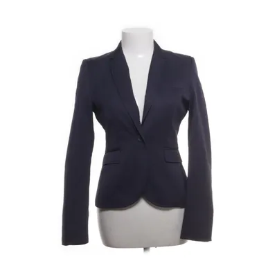 Blazer (Blauw) van Hans Ubbink Katoen, Elastaan, Viscose