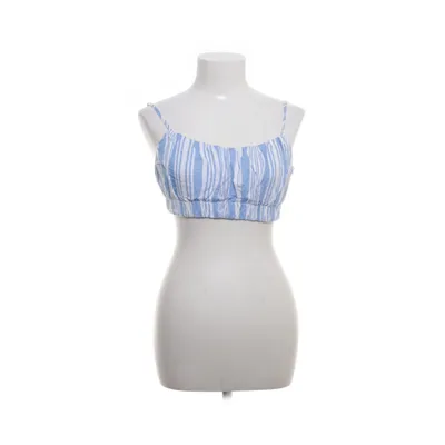 Crop top (Blauw, Wit) van Lemlem x H&M Lyocell, Linnen