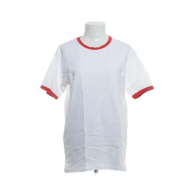 T-shirt (Vit, Röd) från Fruit of the Loom Bomull