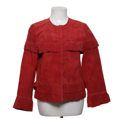 Leren jack (Rood) van Meotine Polyester, Suède