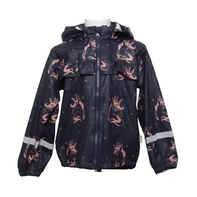 Regenjack (Blauw, Roze) van Petite Chérie Polyester, Polyurethaan