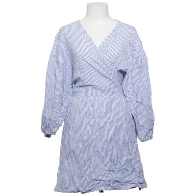 Wrap dress (Blue, White) from H&M Premium Quality Cotton, Linen
