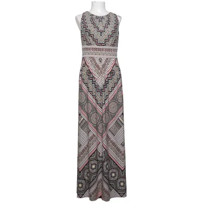 Maxi dress (Pink, Multicolored) from London Times Elastane, Polyester