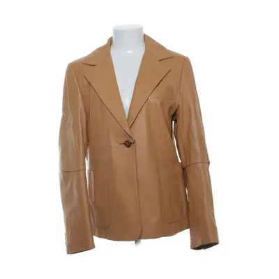 Læderblazer (Brun) fra NN07 Læder, Polyester
