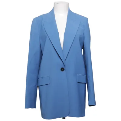 Kavaj (Blå) från Zara Polyester, Ull