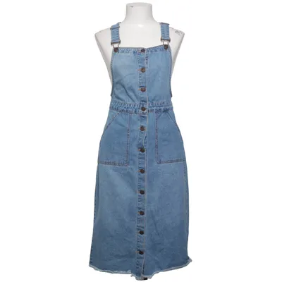 Latzkleid (Blau) von New Look Denim Baumwolle, Polyester, Viskose
