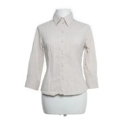 Shirt (White, Beige) from Hennes Cotton, Elastane