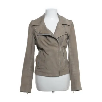 Jakke (Beige) fra MDK Bomuld, Ruskind, Polyester, Læder