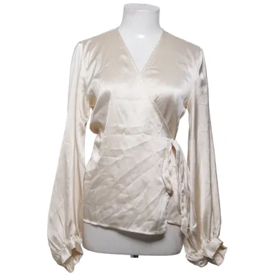 Slå-om bluse (Hvid) fra Object Polyester