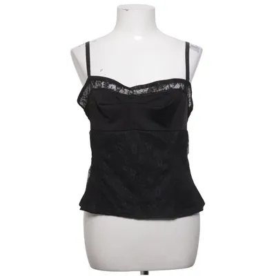 Crop top (Zwart) van Smiffy's Polyester