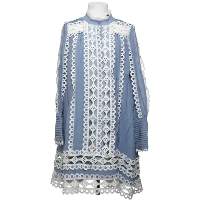 Dress (Blue, White) from Copenhagen Muse Lyocell, Polyamide, Polyester, Viscose