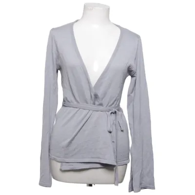 Cardigan cache-cœur (Gris) de Esperance Laine de mouton, Tencel
